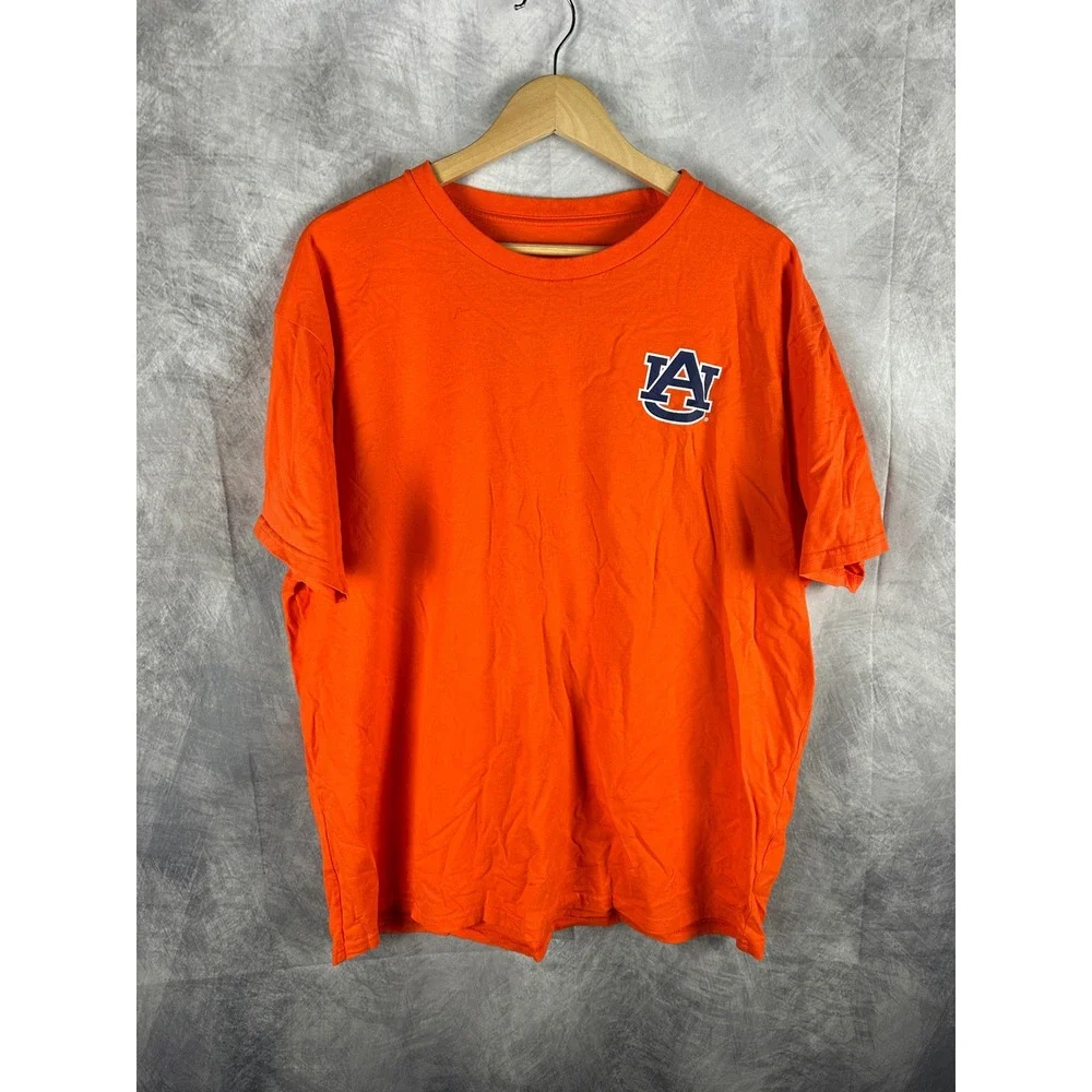 Champion Auburn Tigers Mens 2XL Orange Short Sleeve Graphic T-Shirt NCAA AU Logo - Picture 3 of 9